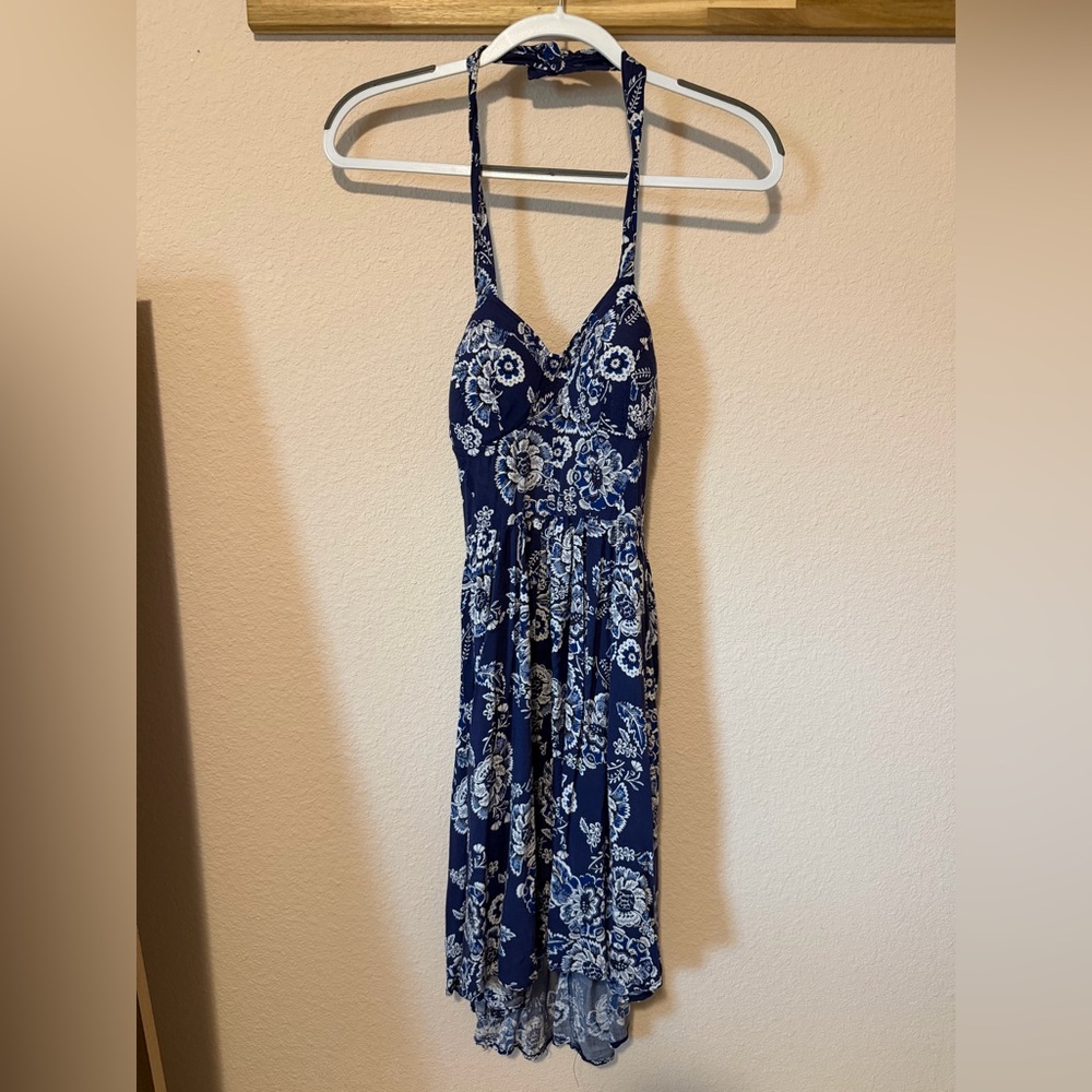 Marilyn Monroe Navy & White Floral Maxi Dress